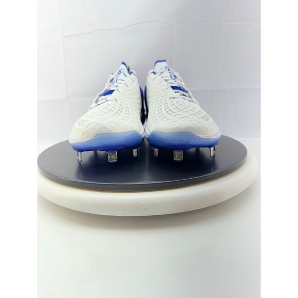 Under Armour Glyde 2 MT Womens 10 Metal Softball Cleats White Blue 3026601-101 - Picture 3 of 10
